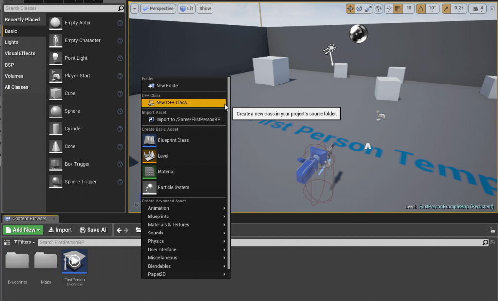 ue4-add-module-support-add-new-class