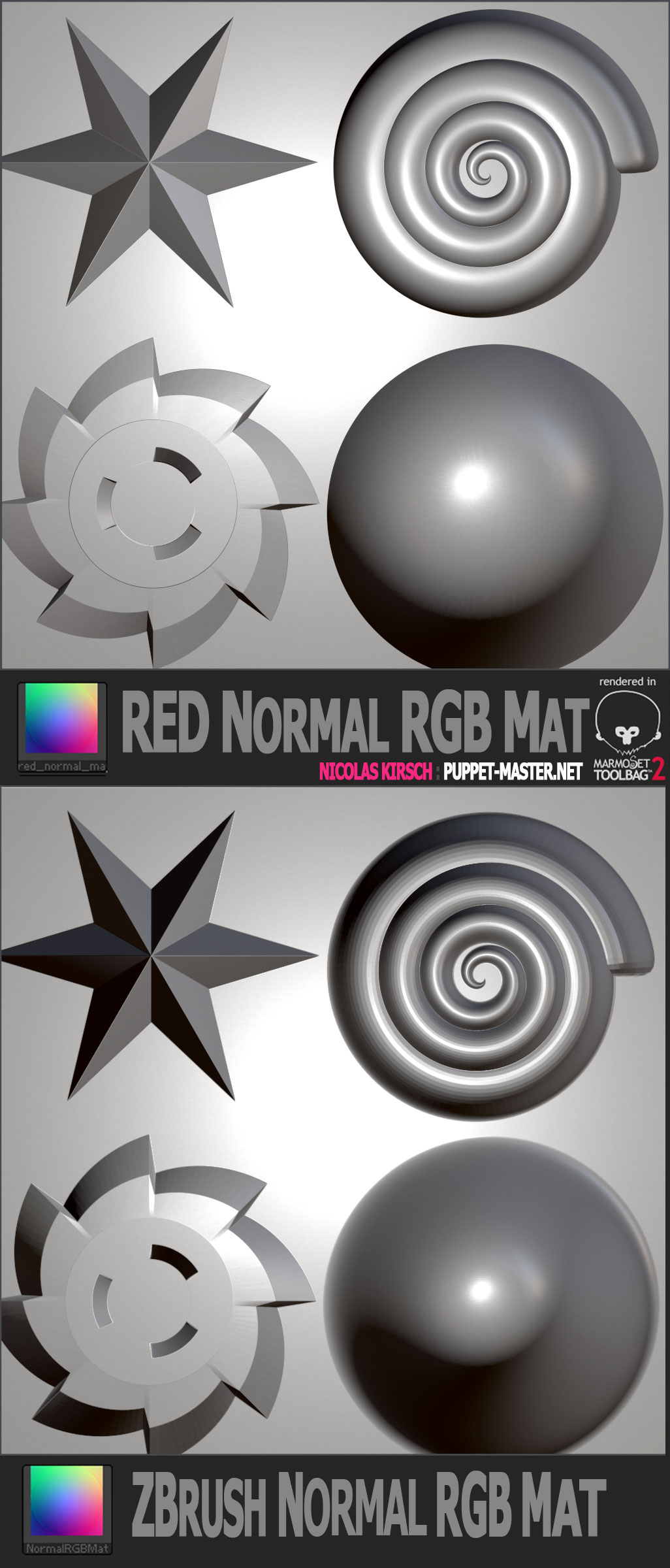 does blender have basic red material like zbrush